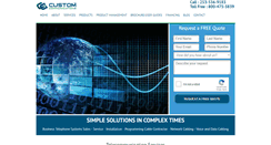 Desktop Screenshot of custom-tele.com